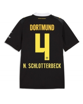Borussia Dortmund Nico Schlotterbeck #4 Maglia Gara Trasferta Repliche 2026-27 Maniche Corte Borussia Dortmund Nico Schlotterbeck #4 Maglia Gara Trasferta Repliche 2026-27 Maniche Corte
